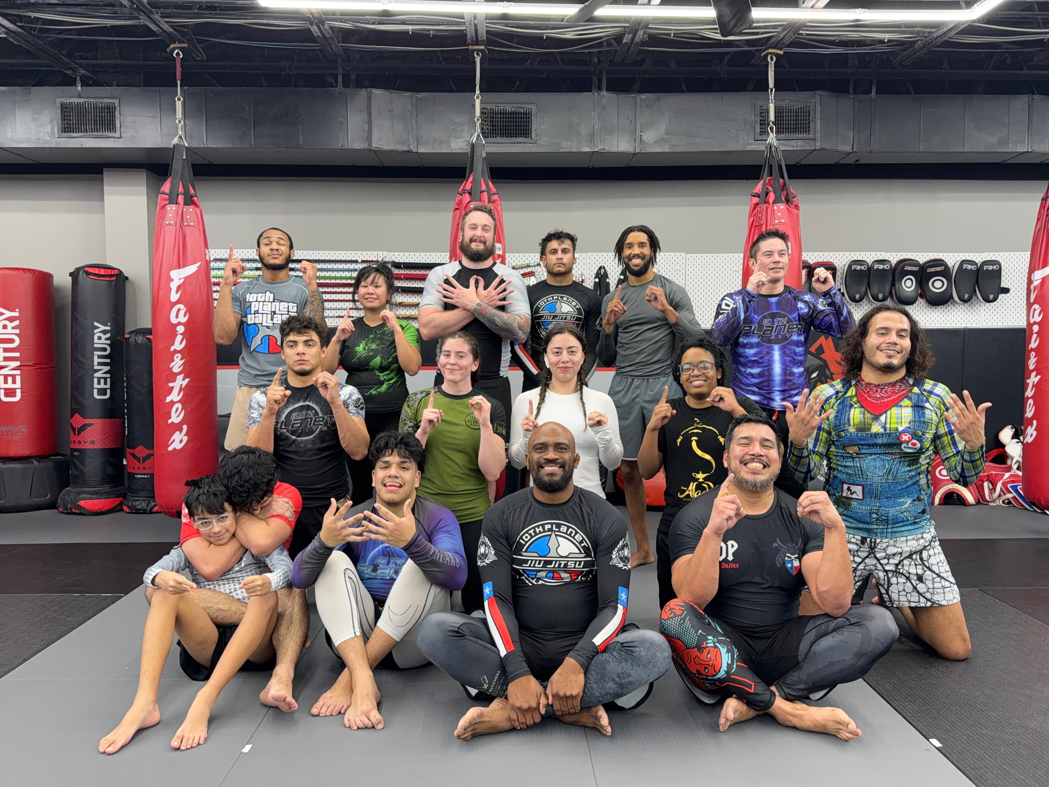 10th Planet Jiu Jitsu Dallas students on the mats